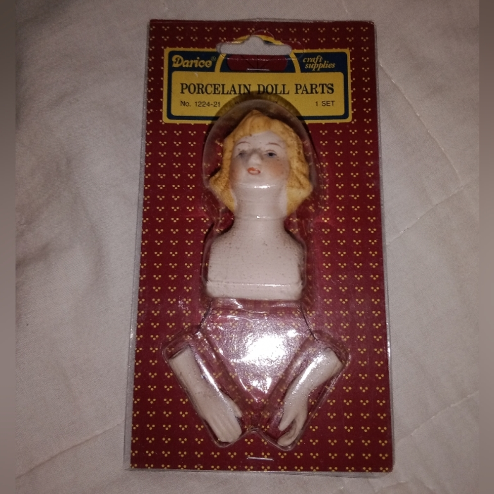 Vintage Darice Porcelain Doll Parts Angel Craft Supplies New Old Stock